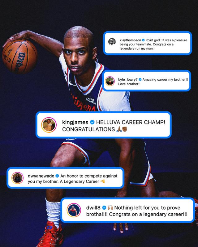 开云体育-众星齐贺保罗退役！詹姆斯：了不起的生涯，冠军！